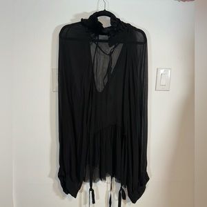 Beautiful Ann Demeulemeester sheer tunic